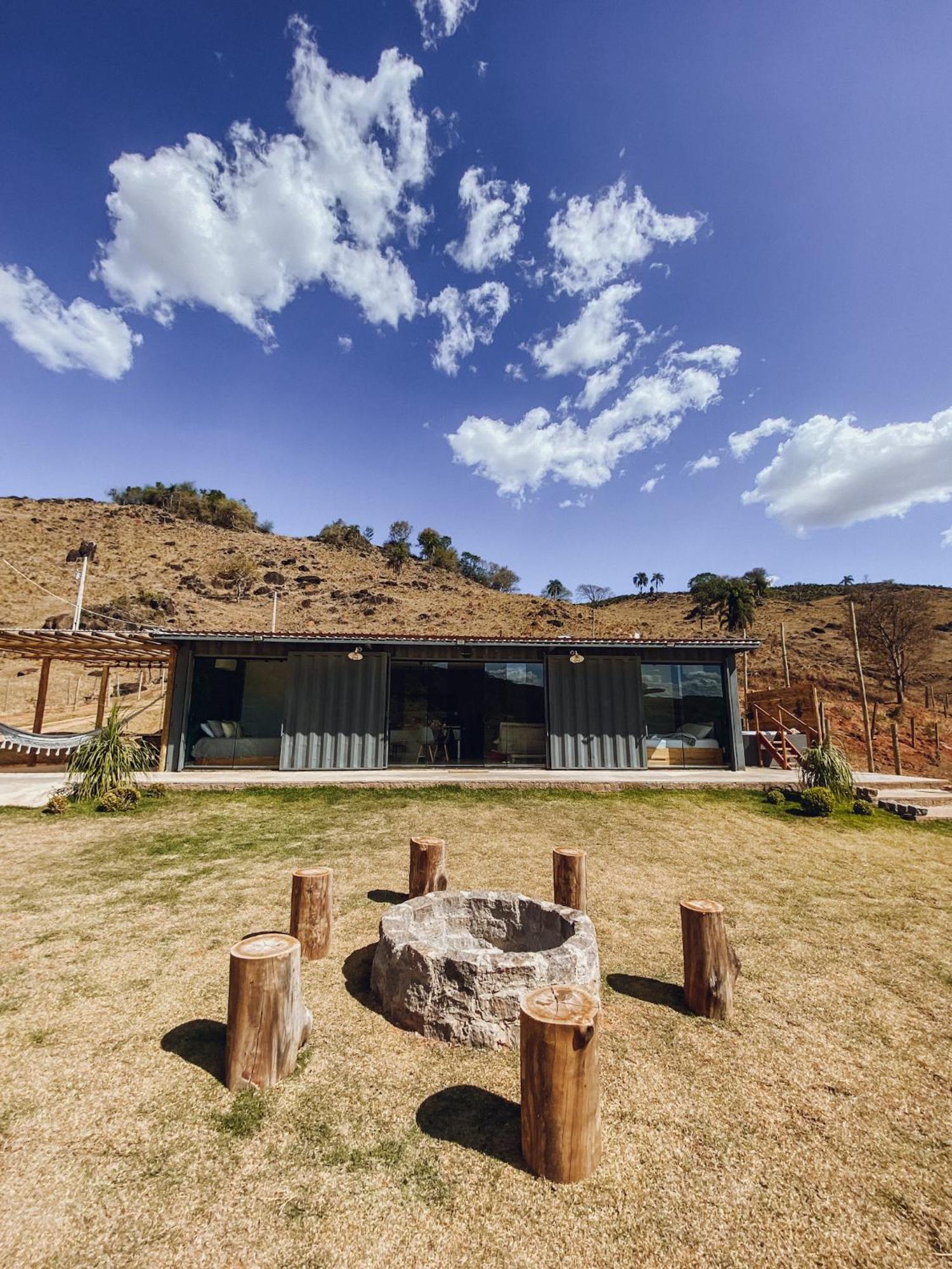 Casa Container Com Spa E Linda Vista Para A Serra Da Mantiqueira Villa Bueno Brandão Eksteriør bilde